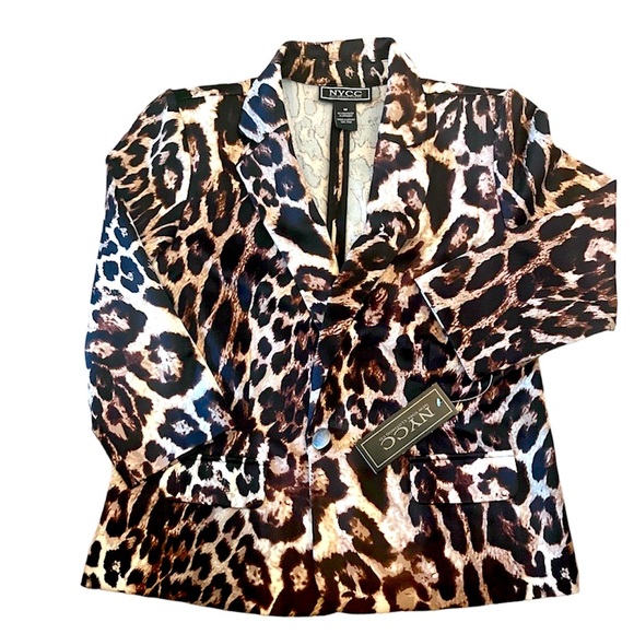 NYCC Jackets & Coats Nwt New York Clothing Co Leopard Blazer Poshmark